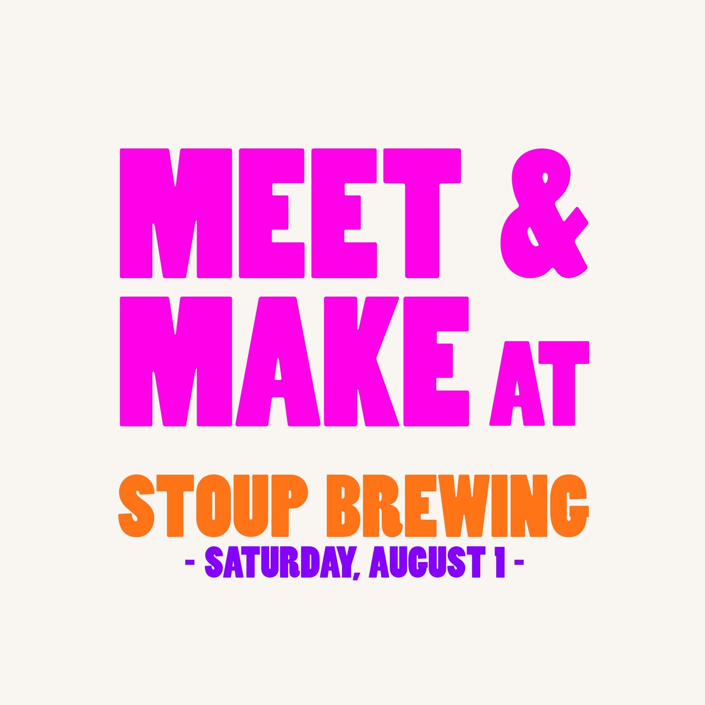 Meet & Make at Stoup Brewing