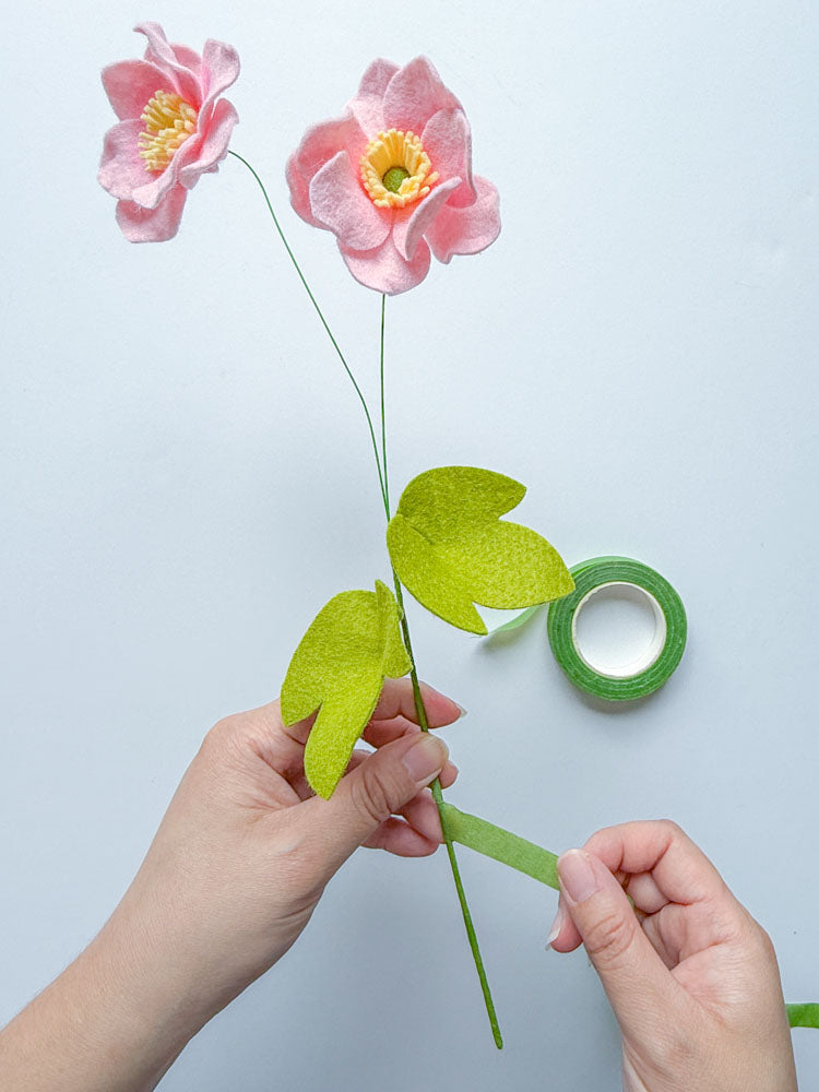 Felt Japanese Anemones - Suzi Chang - Sun. 8/2