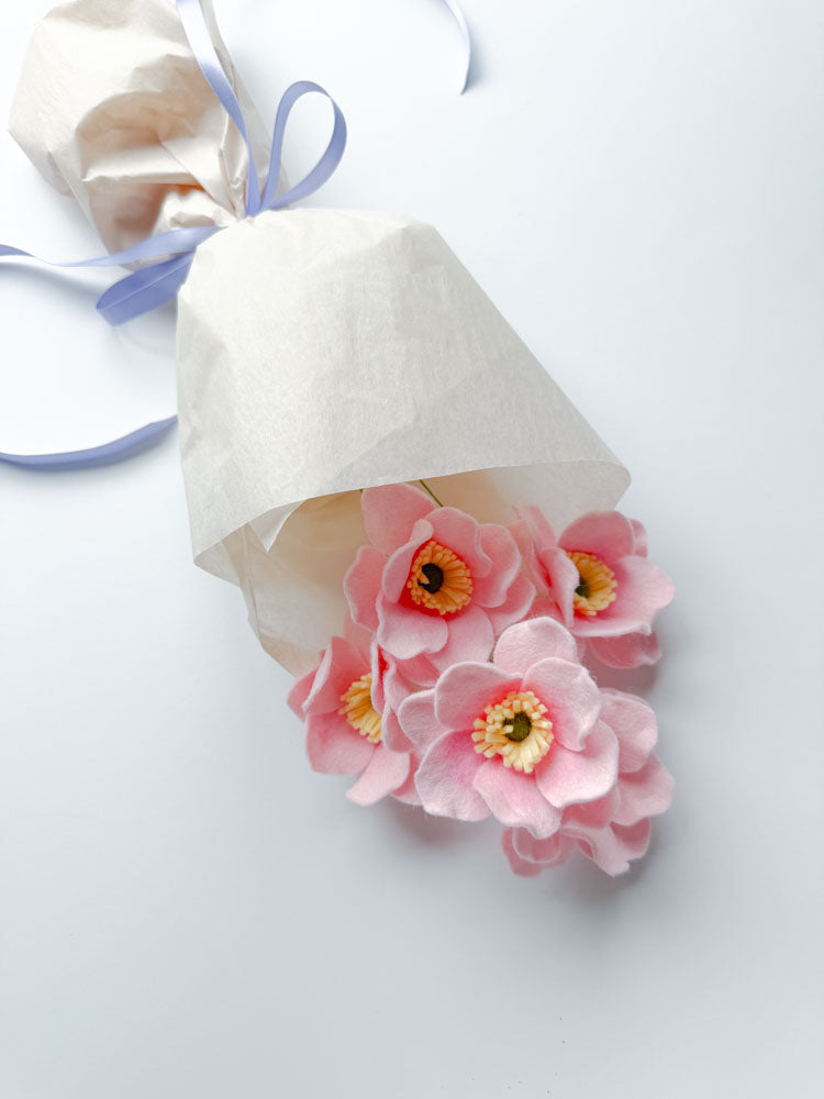 Felt Japanese Anemones - Suzi Chang - Sun. 8/2