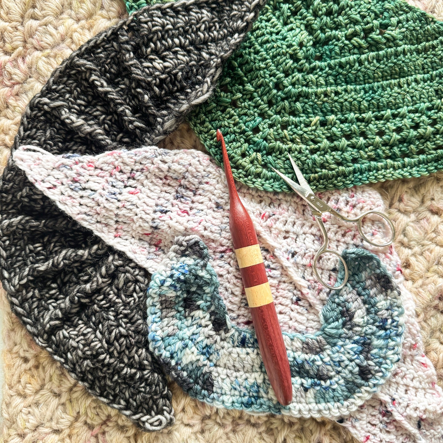 Crochet Shawl Architecture: Shapes, Draping, and Shaping - Britt Garber - Fri. 7/31